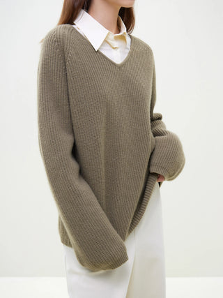 OVERSIZED PURE WOOL PULLOVER