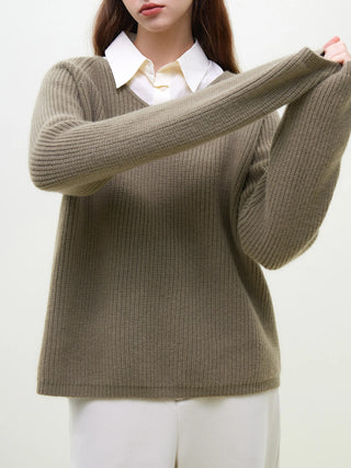 OVERSIZED PURE WOOL PULLOVER