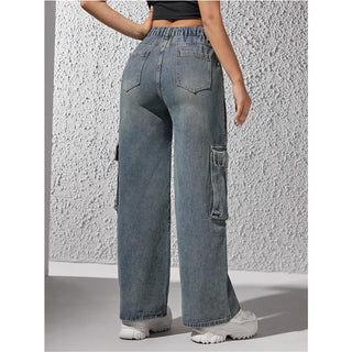 OVERSIZED JEANS - CARGO DENIM